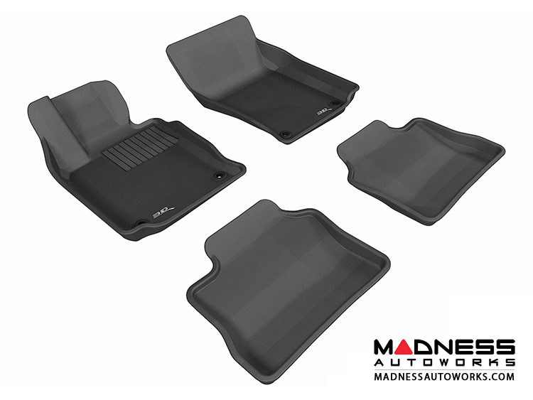 Porsche Panamera Floor Mats (Set of 4) - Black by 3D MAXpider